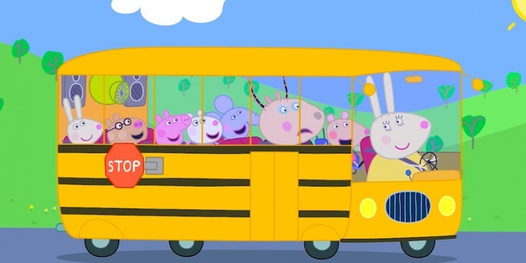 کارتون ماجراهای پپاپیگ - New School Bus