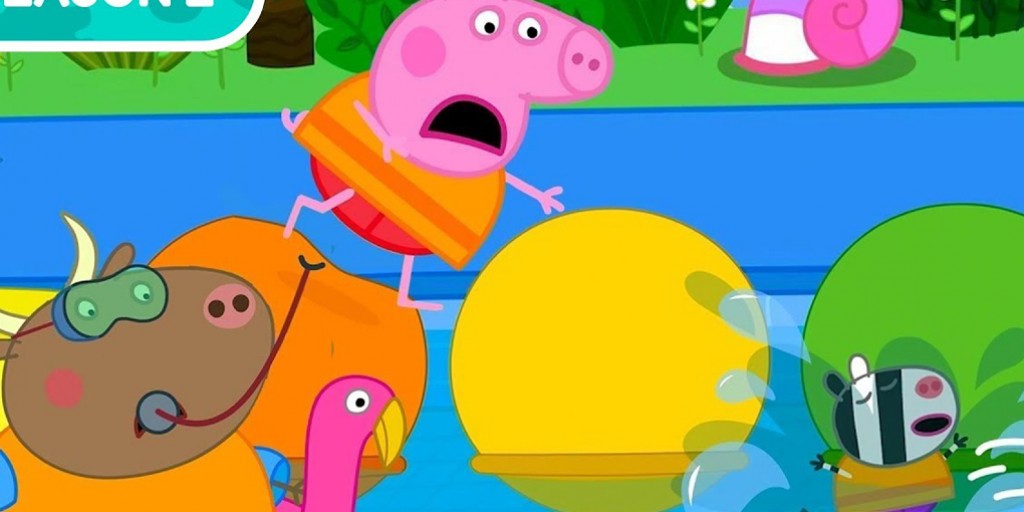 کارتون ماجراهای پپاپیگ - Blow up Splash Course