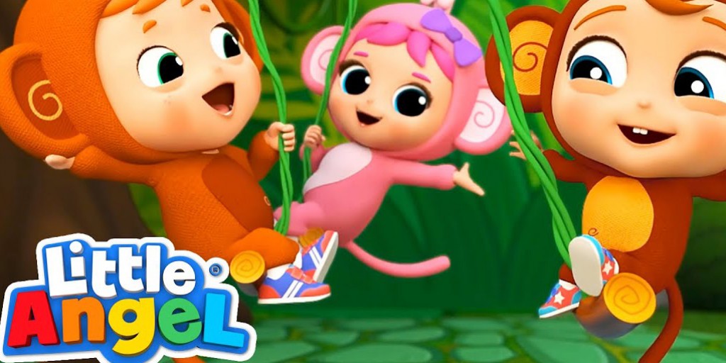 کارتون موزیکال لیتل آنجل - Cheeky Monkeys Song