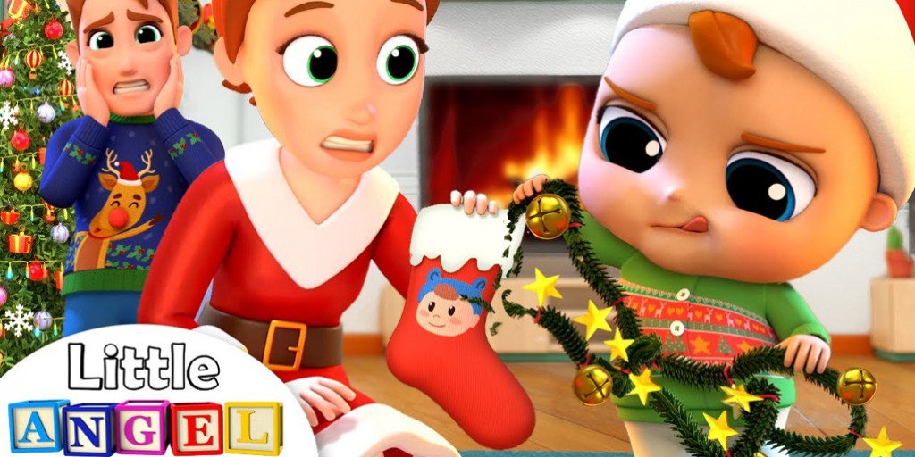 کارتون موزیکال لیتل آنجل - Deck The Halls Christmas Song