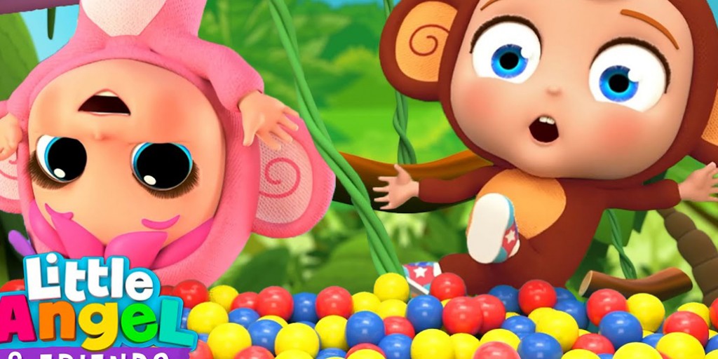 کارتون موزیکال لیتل آنجل - Five Little Monkeys